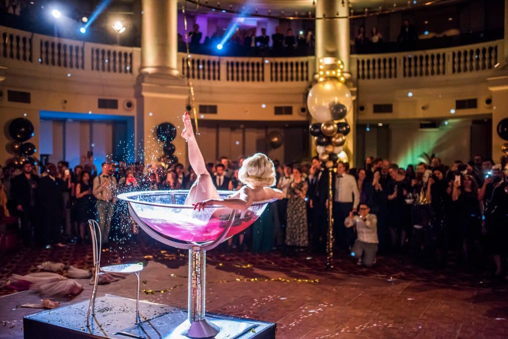 burlesque champagne act